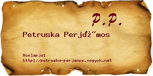 Petruska Perjámos névjegykártya